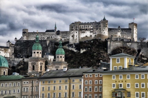 Salzburg - Blick auf die Burg